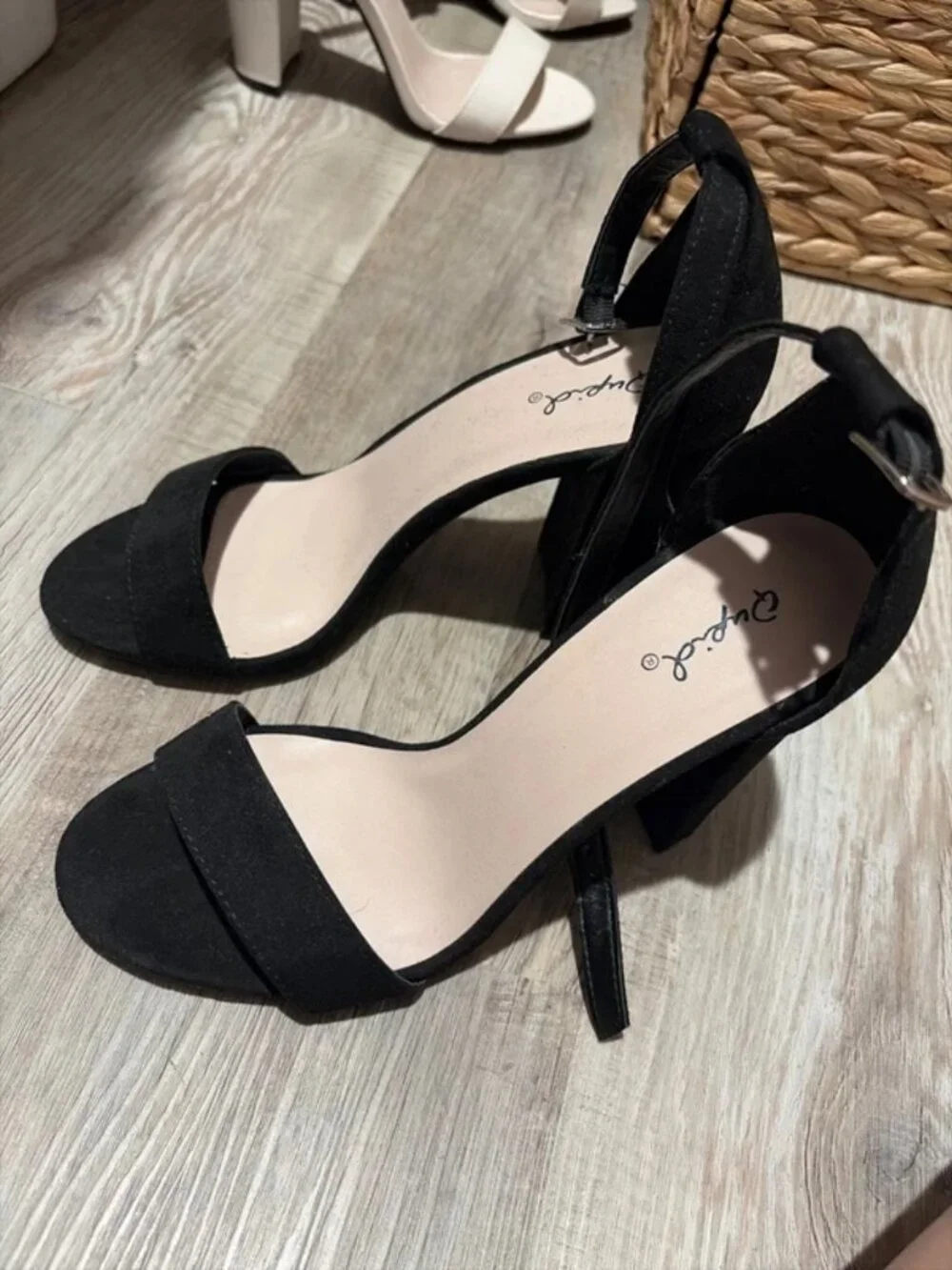 Qupid black heels